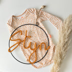 Wandhanger metaal met naam