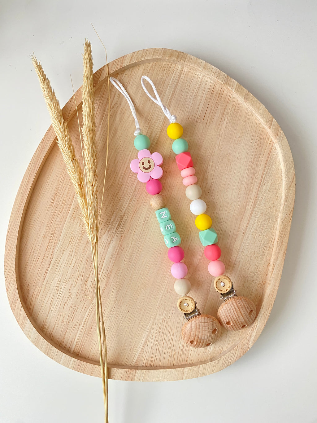 Speenkoord  (met naam) Pastel