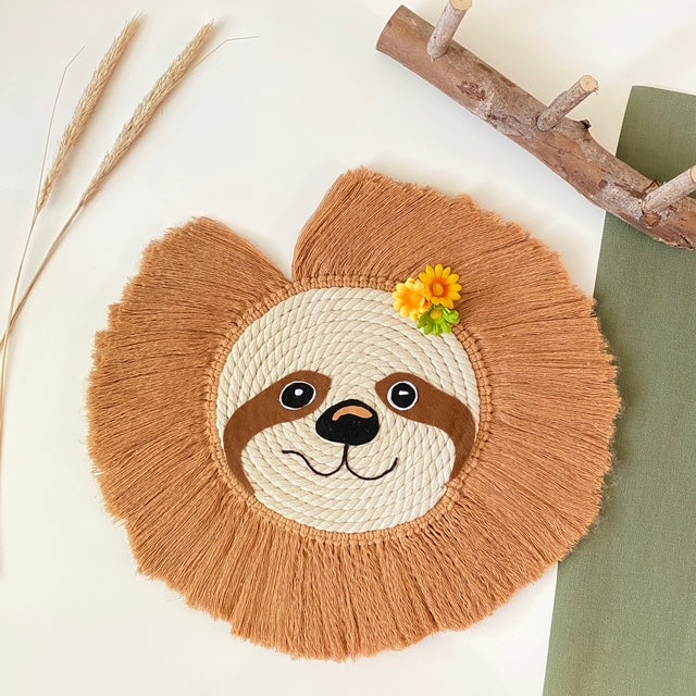 Wanddecoratie Luiaard Lina