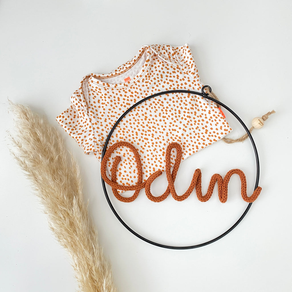 Wandhanger metaal met naam
