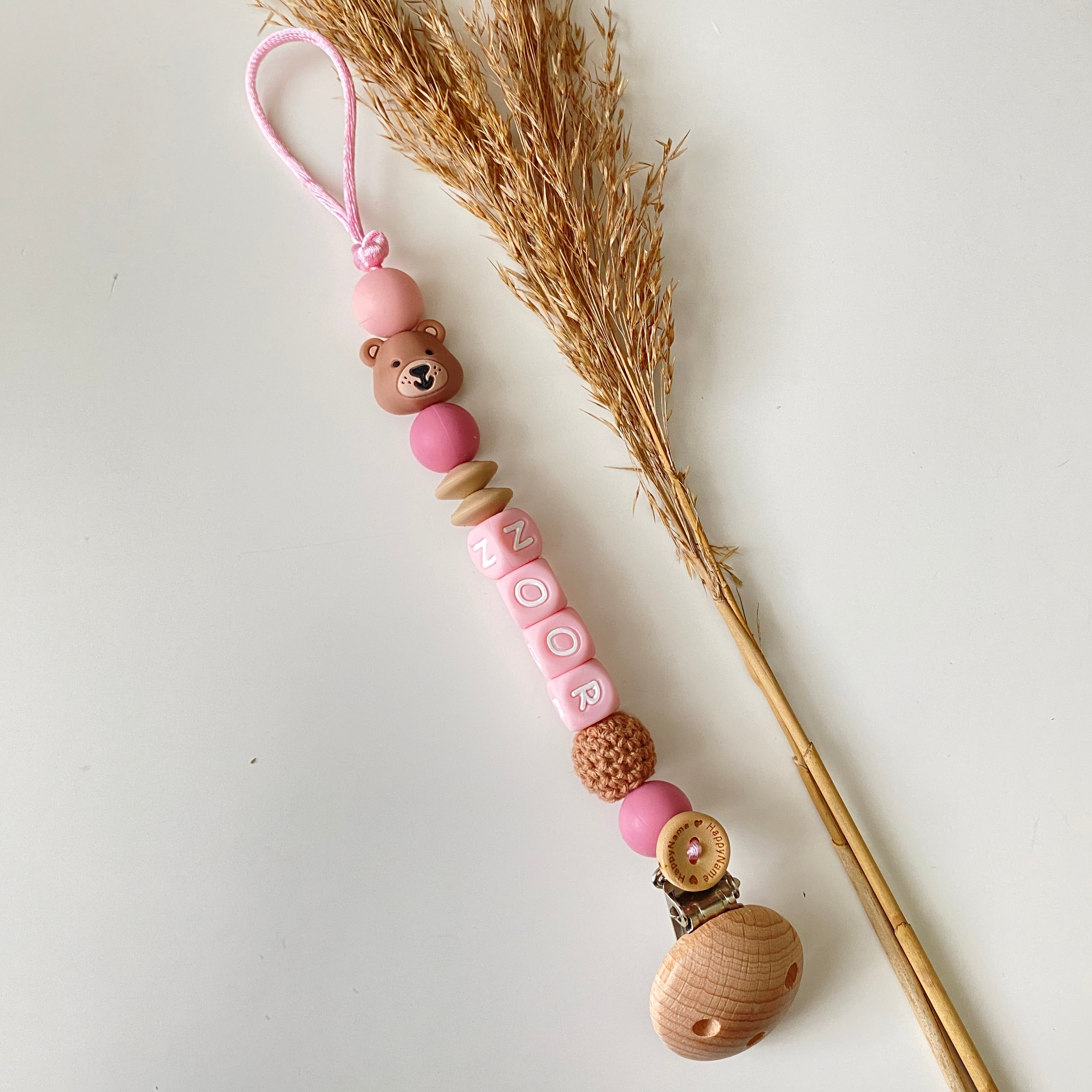 Speenkoord met naam Beer