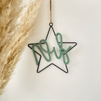 Wandhanger metaal ster met naam